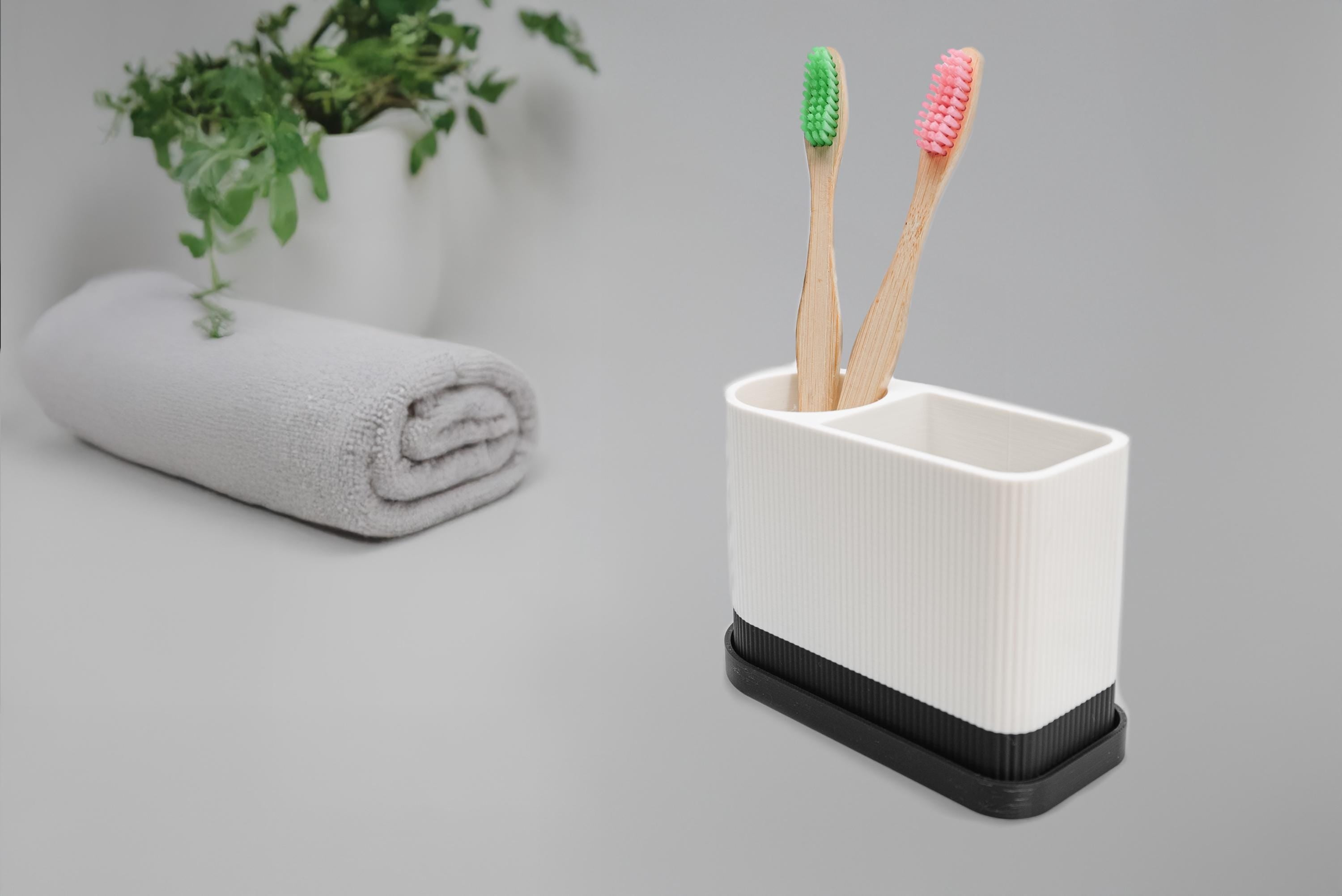 AirFlow Toothbrush Holder: Hygienic, Fast-Drying, Minimalist Bathroom Organizer
