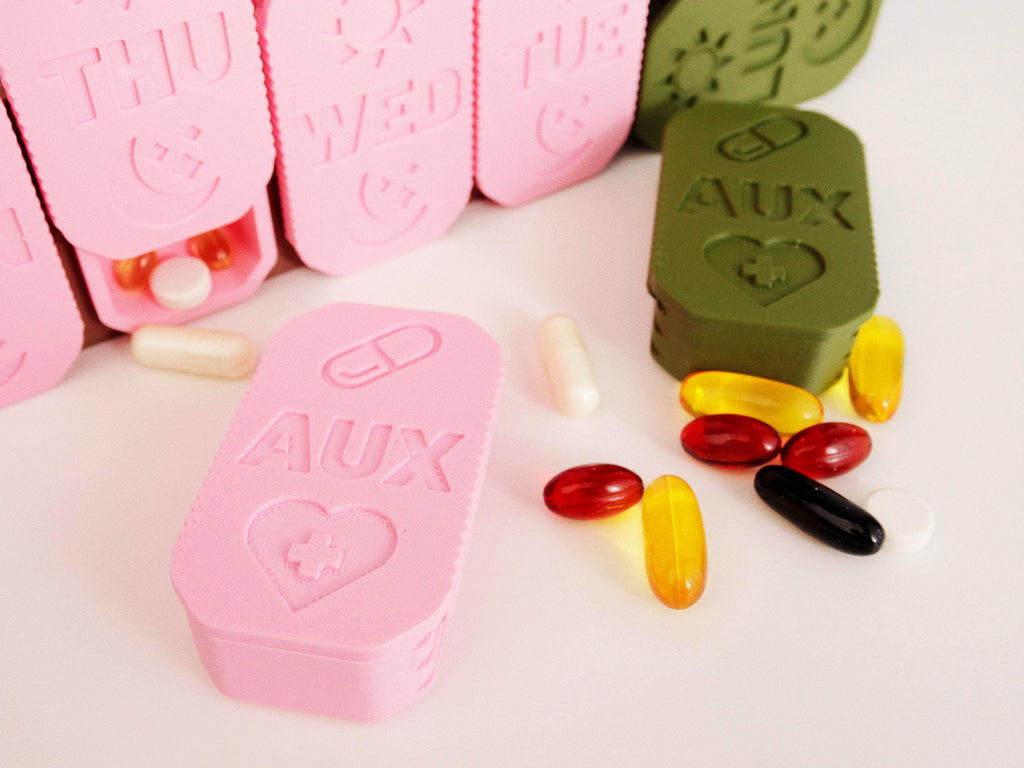 Modular 7 Day Pill Organizer | Weekly Travel Pill Box | Grab & Go Dispenser