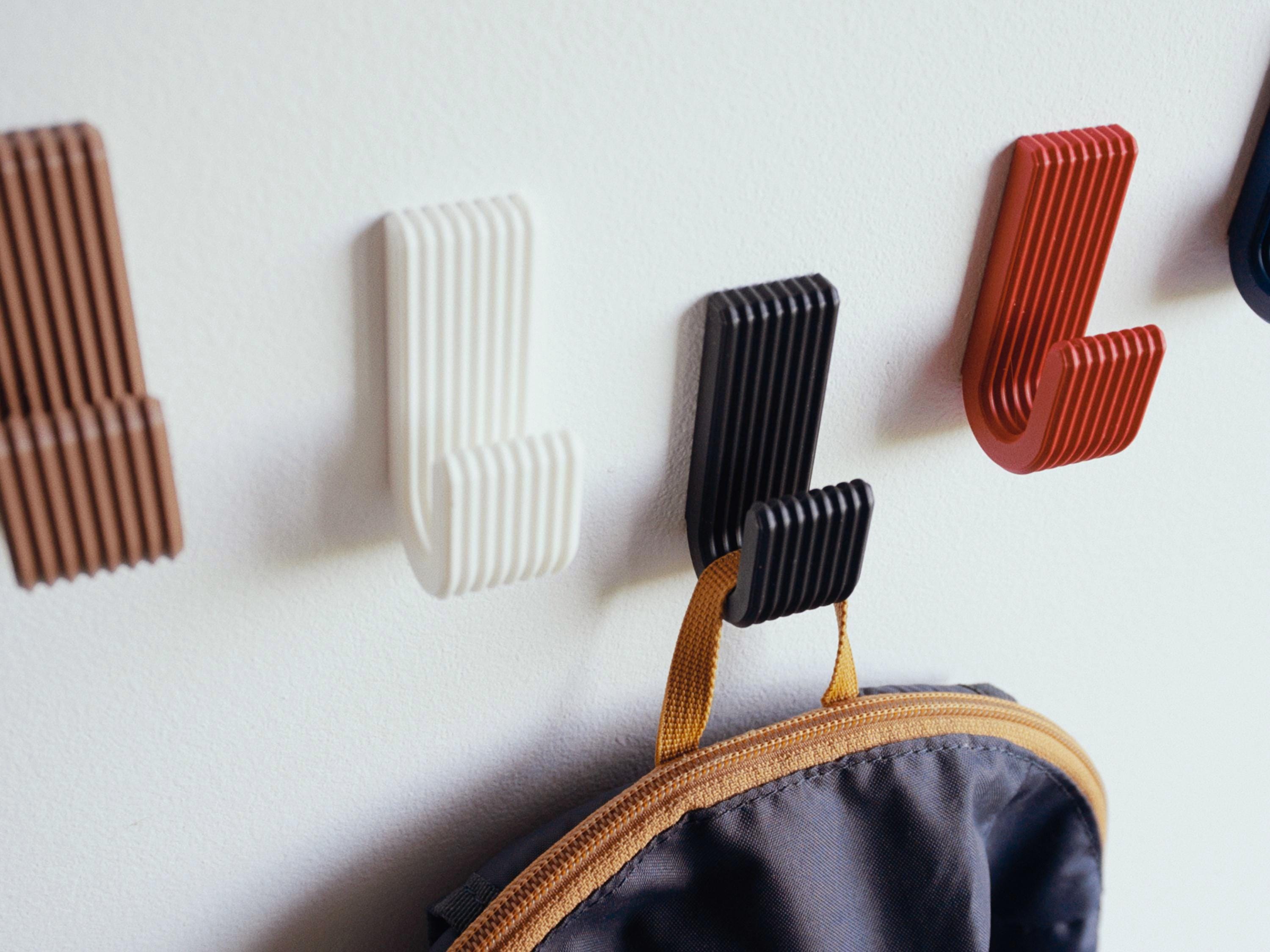 Modern Adhesive Wall Hooks – Entryway Coat Rack, Bathroom Towel Hooks, Kids Room Hangers