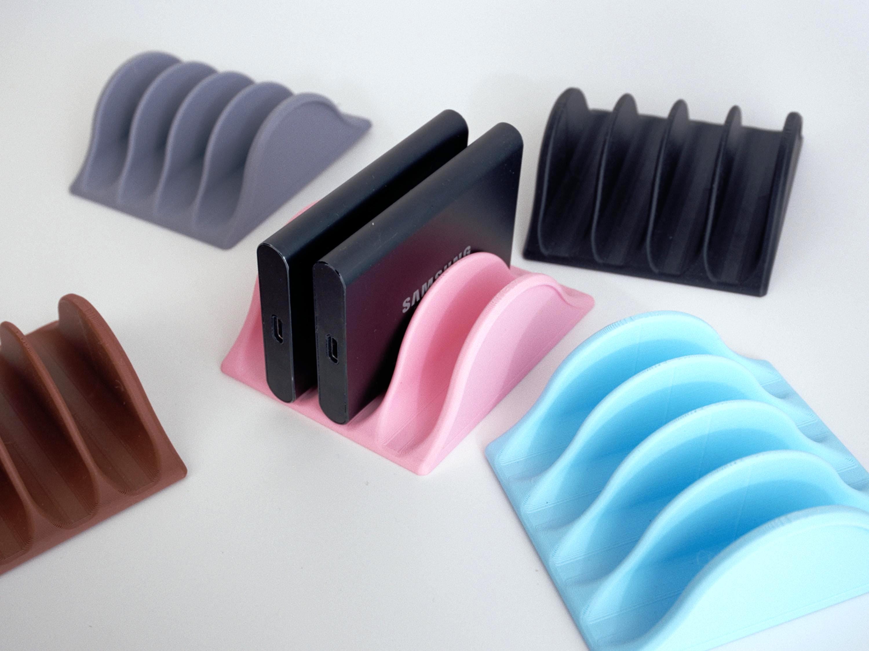 Universal USB SSD Stand | External Hard Drive Holder for Desk Organization