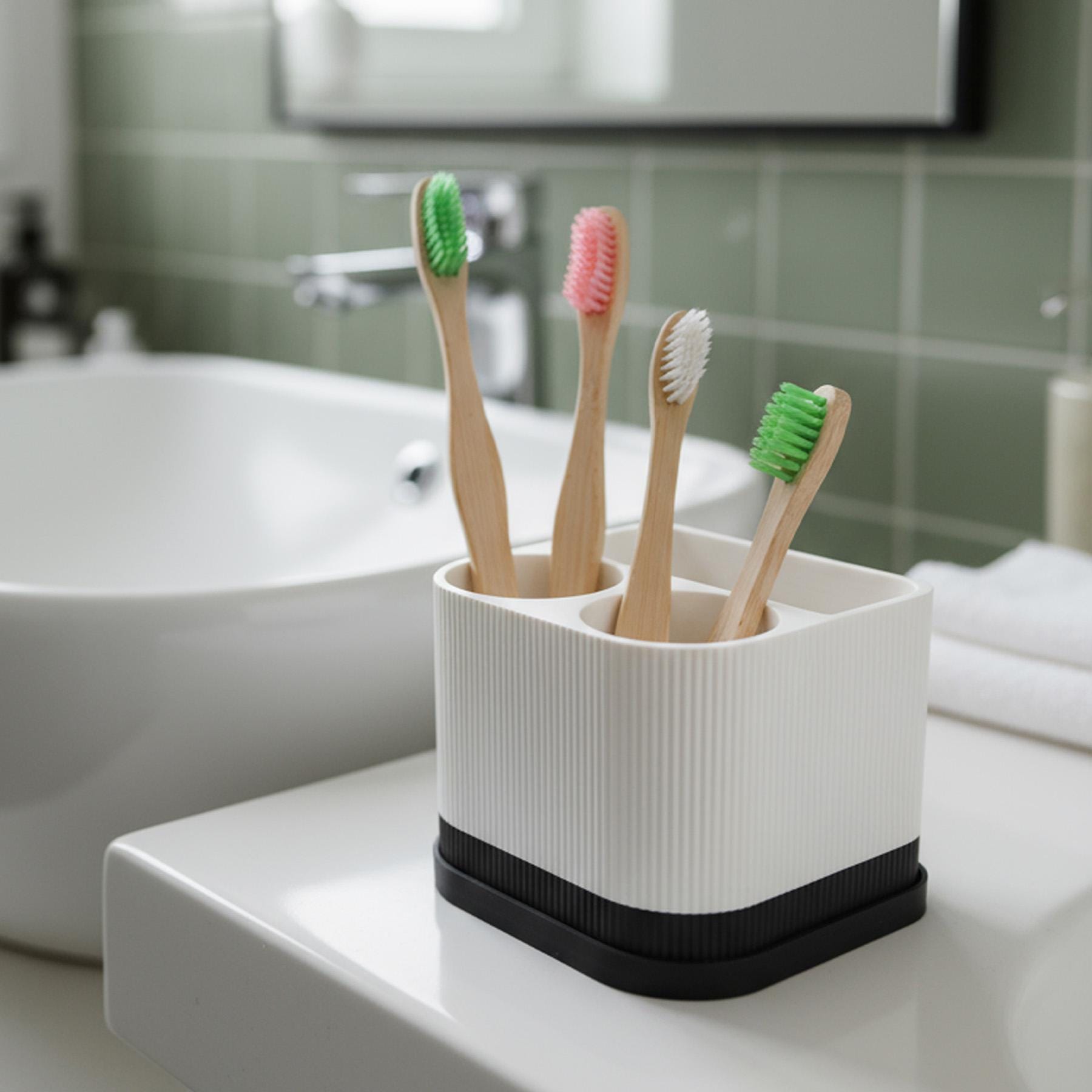 AirFlow Toothbrush Holder: Hygienic, Fast-Drying, Minimalist Bathroom Organizer