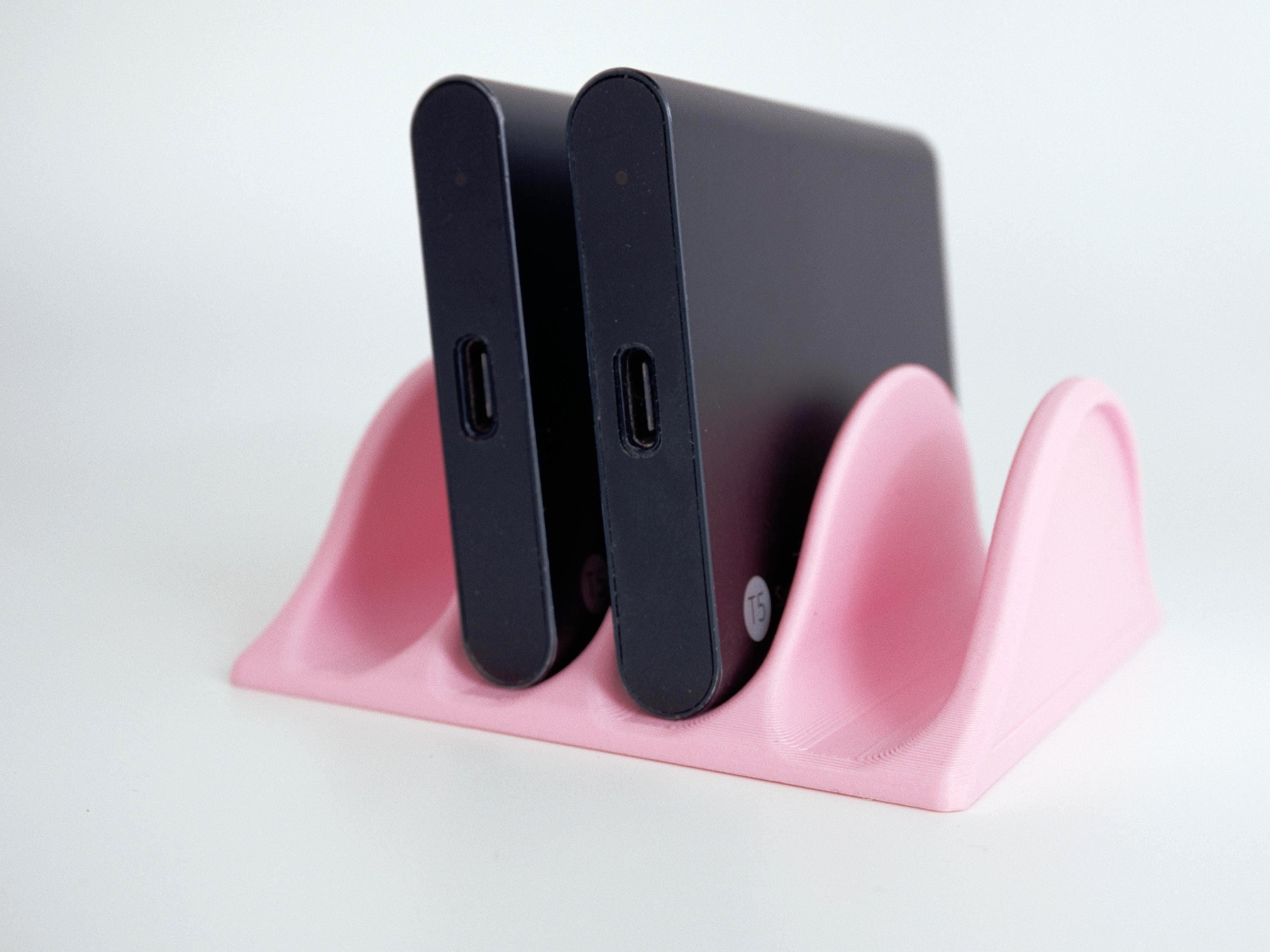 Universal USB SSD Stand | External Hard Drive Holder for Desk Organization