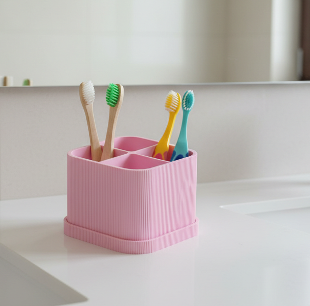 AirFlow+ Toothbrush Holder – Easy-Clean Hygienic Organizer for Modern Bathrooms