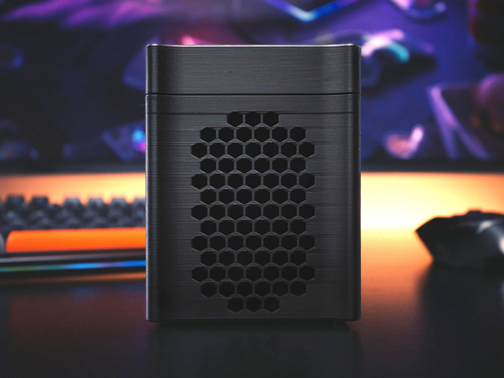 Seagate Portable HDD Organizer – 4 Drive Storage Box with Magnetic Lid | Expansion, Basic, One Touch