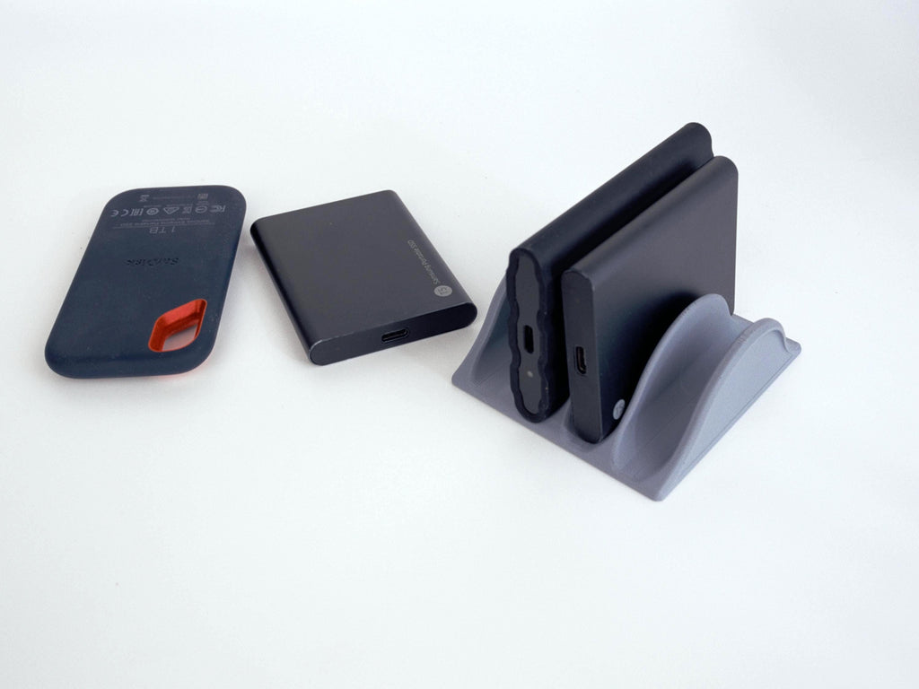 Universal USB SSD Stand | External Hard Drive Holder for Desk Organization