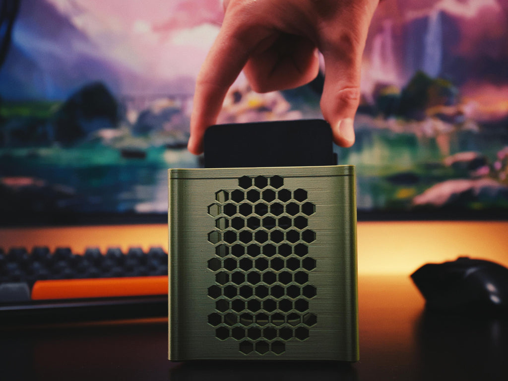WD Elements Portable Organizer – Holds 4 Drives, Magnetic Lid | 3D Printed HDD Storage Box